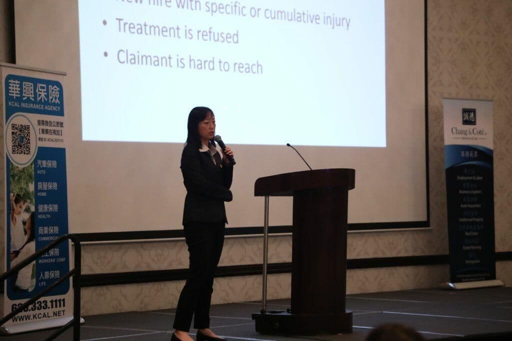 華興保險商業保險部經理Griffin Heung在2019企業雇主研討會上演講