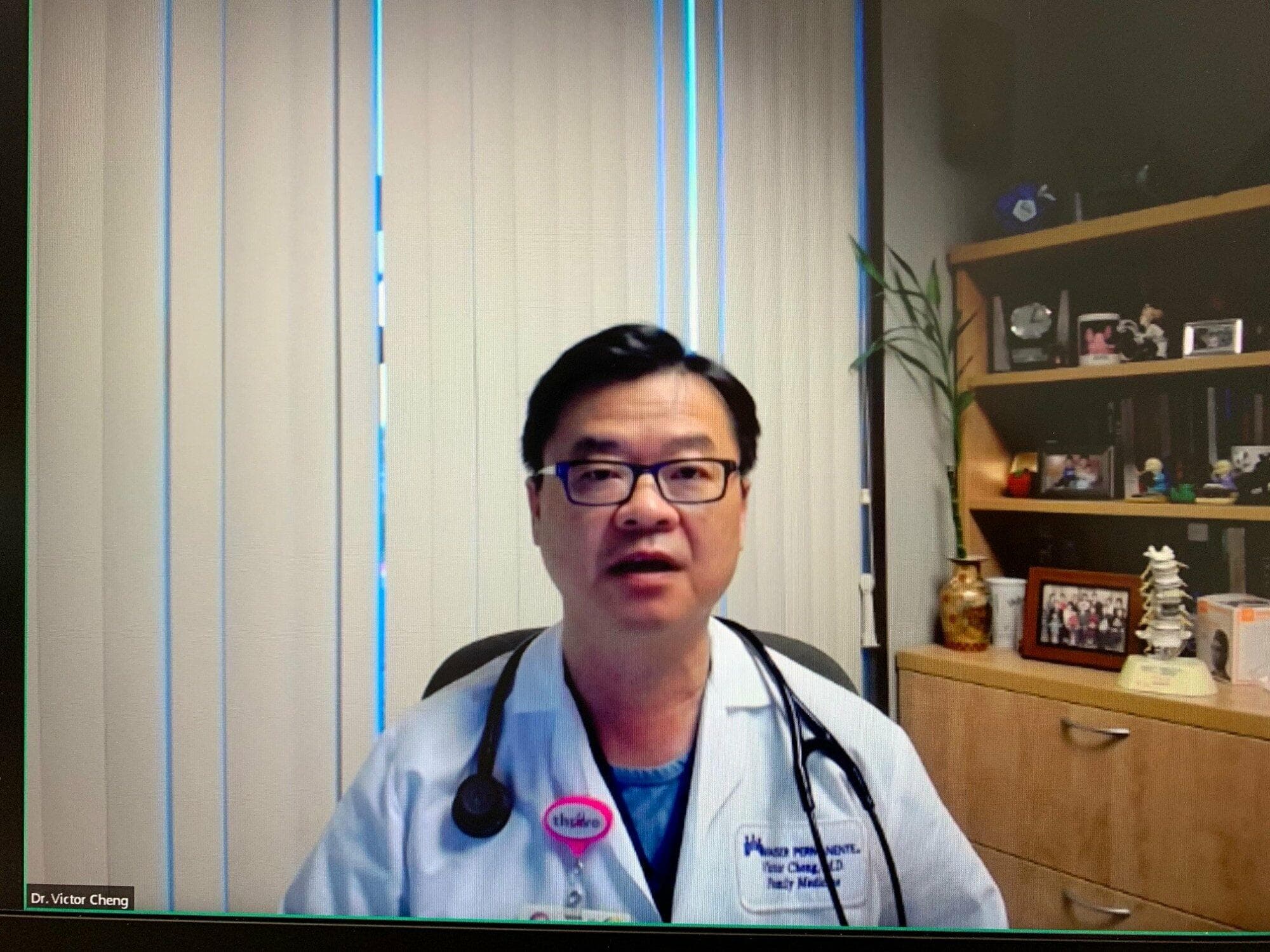 Victor Cheng, MD, of Kaiser Permanente speaks at the 2021 Covered California virtual press conference