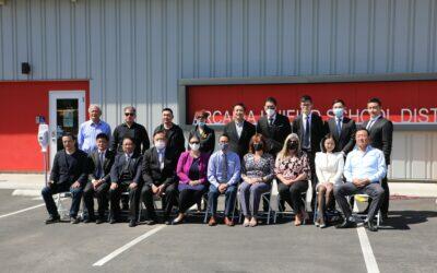 學區重啟,亞凱迪亞市議員鄭博仁號召學區 捐贈