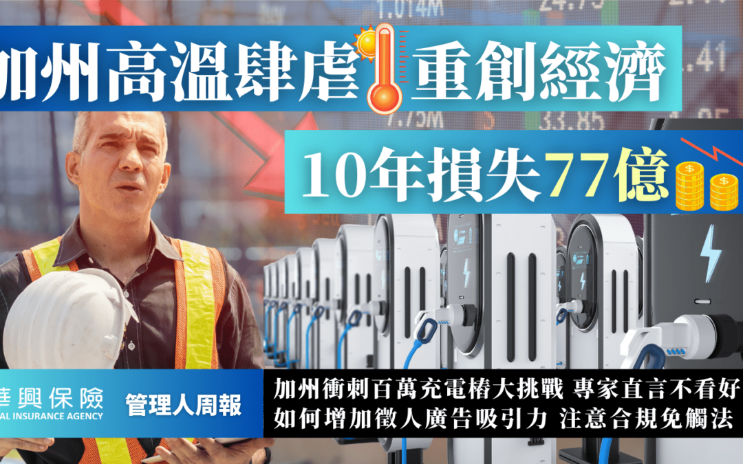 高溫惹禍! 加州高溫危害超越野火，近十年經濟損失達77億美元！